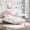 Pink Twin, variant on Huisuilinss Twin Bed Frame With Round Boucle Headboard,Arch-Shaped Design Full Size Bed Frame,Upholstered Platform Bed Frame With Wooden Slats,No Box Spring Required And Easy Assembly