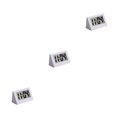 thumbnail image 3 of jesticaly Clock LED Desktop Bedside Digital Display Electronic Clocks Kitchen Living Room Triangular Travel Table Calendar White 3Set, 3 of 6