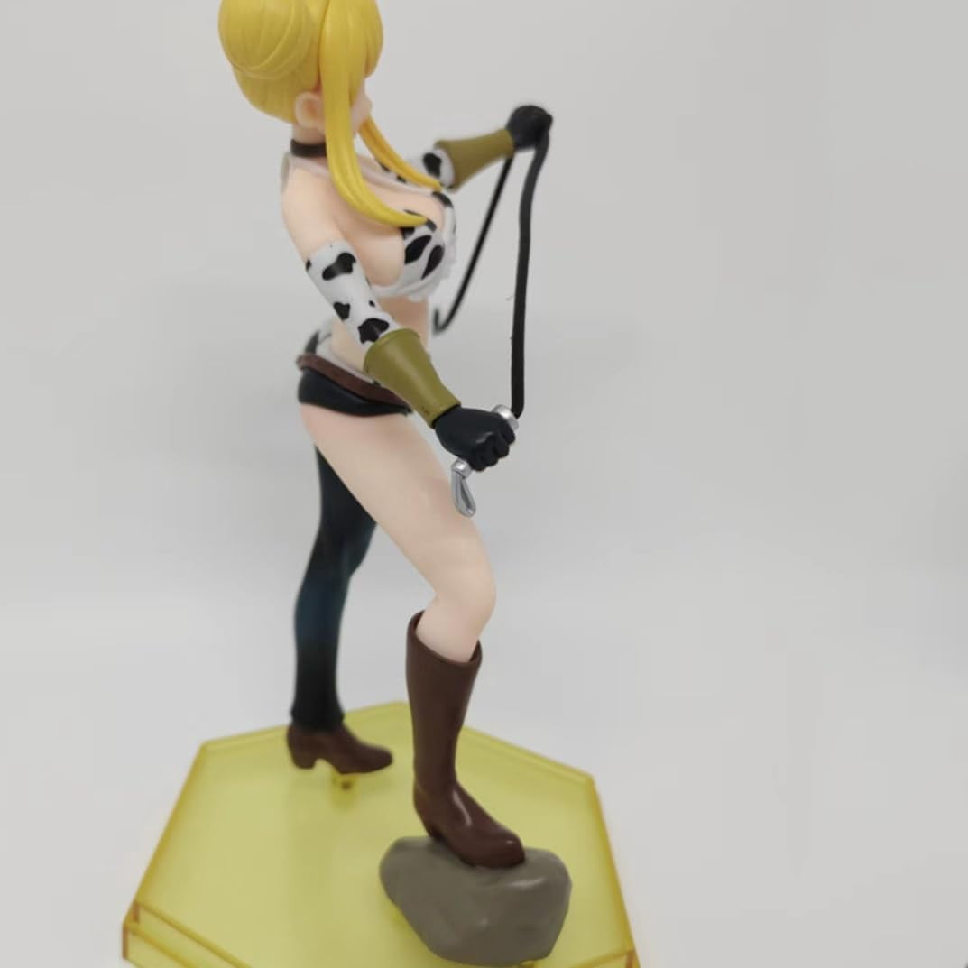 New Fairy Tail Erza Lucy Heartfilia (Taurus Ver) Character Anime Model Statue Action Figures Desktop Ornament Popular Decorations Fan Souvenirs Creative Gift Collectable