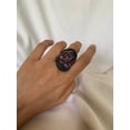 thumbnail image 2 of Carillon Amethyst Ring, Gemstone Cluster 4.95 ct 925 Sterling Silver Ring for Women, Ring Size : 12, 2 of 5