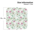 thumbnail image 2 of Pofeuu Lilies Flowers Print Coasters for Drinks, 4Pack PU Leather Coasters, Bar Drink Coasters for Tabletop Protection, Furniture from Damage-Square, 2 of 6