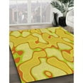 thumbnail image 3 of Ahgly Company Machine Washable Indoor Rectangle Transitional Banana Yellow Area Rugs, 2' x 4', 3 of 7
