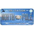 thumbnail image 1 of Nort Pole Polar Bear State Custom Novelty Car License Plate, 1 of 3