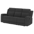 thumbnail image 4 of Brentwood Upholstered Motion Reclining Sofa Dark Charcoal, 4 of 12