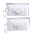 thumbnail image 2 of Porta Toallitas Para Bolsa De Pañales, Contenedor De Toallitas De Viaje Portátil Reutilizable, 2 Piezas, 2 of 8