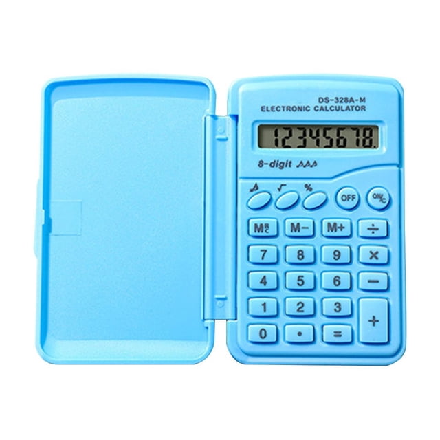 JMYHOAM Back to School Calculator Standard Function Basic Calculator Covered Battery Powered office Calculator Plastic Panel Mini Calculator Student Calculator