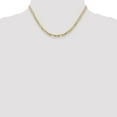 thumbnail image 4 of 10K Solid Yellow Gold 4mm Concave Figaro Link Chain Necklace, 4 of 5