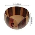 thumbnail image 3 of Wooden Woven Bowl A, Yarn Bowl Organizer Wood Storage Portable Holder Handmade for Knitting Crochet, 3 of 3