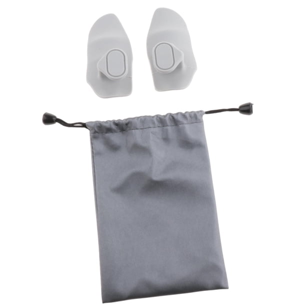 2 almohadillas ergonómicas para barra de levantamiento de pesas, sin dedos, con bolsa antideslizante. Gris