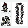 thumbnail image 3 of Wishrage Artificial Black Rose Vine,Artificial Rose Vine Hanging Flower Garland Hanging Black Silk Flower Garland, 3 of 5
