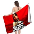 thumbnail image 4 of Red Dead Redemption Toalla de playa de secado rápido con diseño temático, regalo para mujeres y niñas, ideal para cumpleaños, fans, amantes de la música, uso en la playa o al aire libre, 78 × 160 cm, 4 of 6