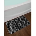 thumbnail image 2 of Abstract Bath Mat, Internet Abbreviation Conceptual Theme Xoxo Brush Stroked Lettering and Hearts, Plush Bathroom Decor Mat with Non Slip Backing, 29.5" X 17.5", Black White, by Ambesonne, 2 of 2