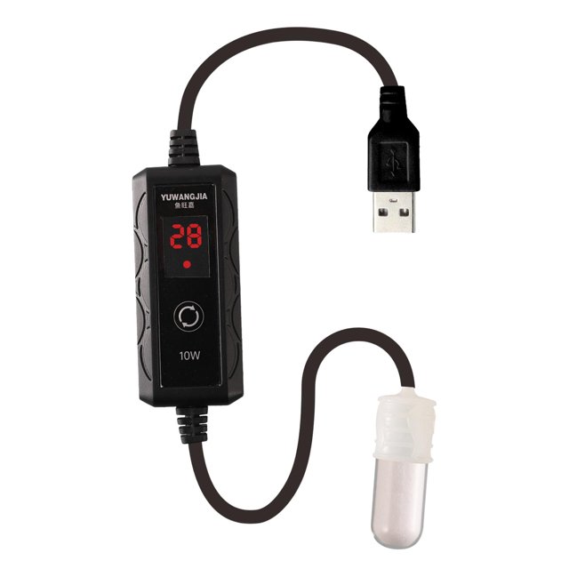Milaget Aquarium Heater Heating Rod Small Heater Used for Less Than 1 Gallon LED Display 10W