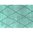 thumbnail image 1 of Ahgly Company Indoor Rectangle Oriental Turquoise Blue Industrial Area Rugs, 5' x 7', 1 of 4