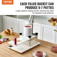thumbnail image 2 of Vevor HBRBJBSPE150BTVZ6V0 Commercial Burger Patty Maker, 2 of 7