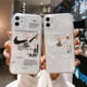 thumbnail image 3 of Para iPhone 6 6s 7 8 Plus 7 8 SE 2020 X XS XR Max 11 11 Pro Trendy Air Jordan Broken Case Clear Soft Silicone Funda, 3 of 4