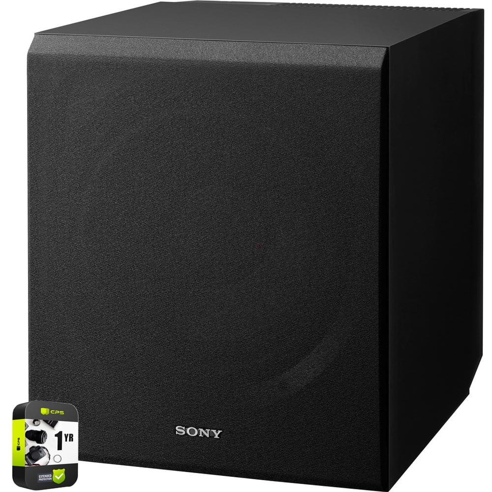 Sony 115 W 10" Home Theater Active Subwoofer SA-CS9 Bundle with 1 Year