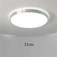 thumbnail image 2 of Yuarrent Luz de techo LED con sensor de movimiento Detective de movimiento Luz de techo Luz de techo de aluminio redonda plana Detective de 120 Iluminación y accesorios 27cm 12w Yuarrent HA025064-01, 2 of 6