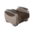 thumbnail image 4 of Besan Dark Beige Fabric w-Wood Arm Chair, 4 of 6