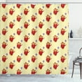 thumbnail image 1 of Ambesonne Circus Shower Curtain, Funny Monkey in Show Clothes, 69"Wx84"L, Pale Yellow Multicolor, 1 of 3