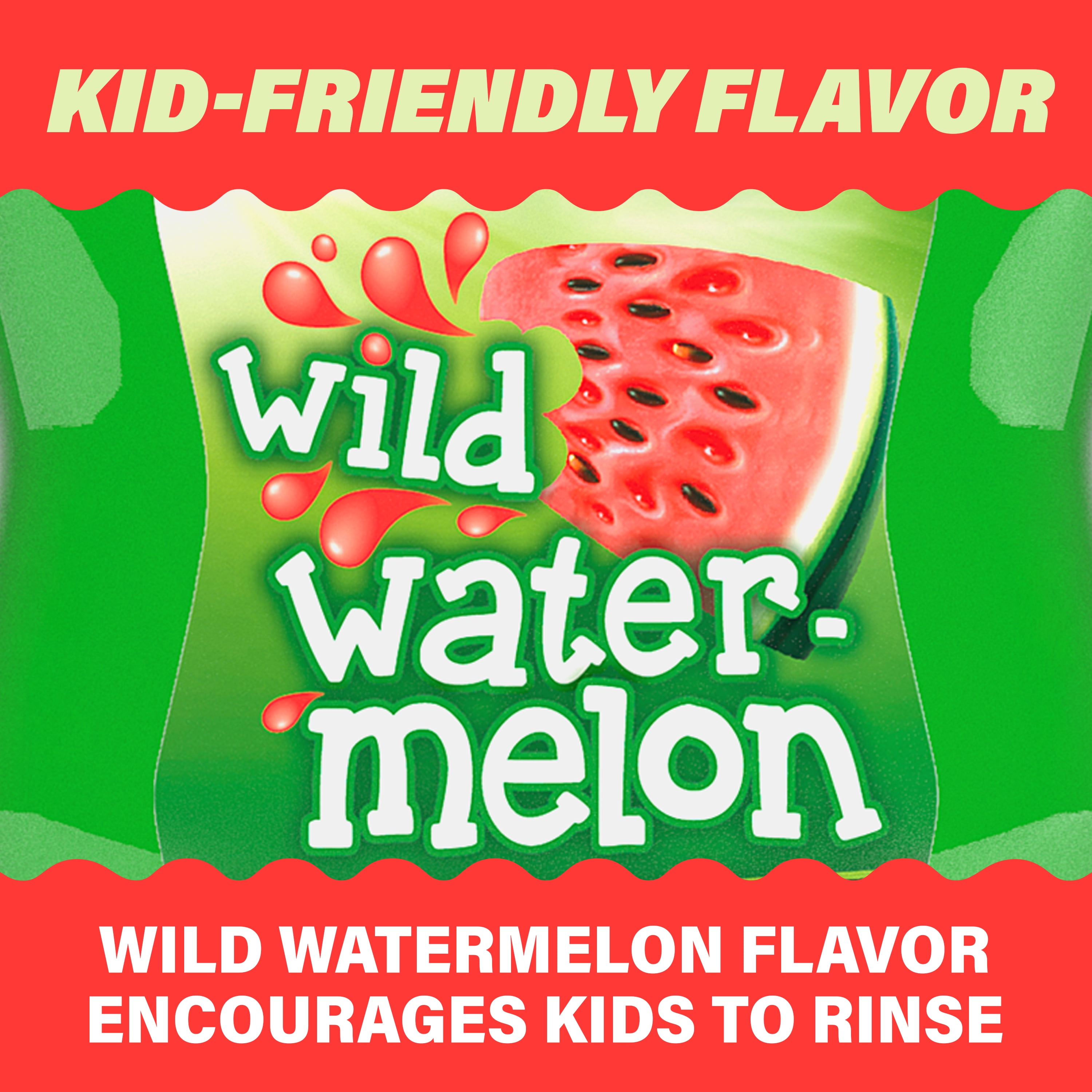 ACT Kids Anticavity Fluoride Mouthwash, Wild Watermelon, 16.9 fl