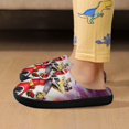 thumbnail image 6 of Kids Power Rangers Slippers Boys Girls Non-Slip Fuzzy House Slippers Warm Soft Plush Winter House Shoes Slip-On Shoes, 6 of 7