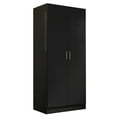 thumbnail image 3 of Madesa 2 Door Storage Cabinet with Ample Shelf Space 31"L Utility  Armoire Closet Modern Entryway and Bedroom Organization Unit - Black, 3 of 7