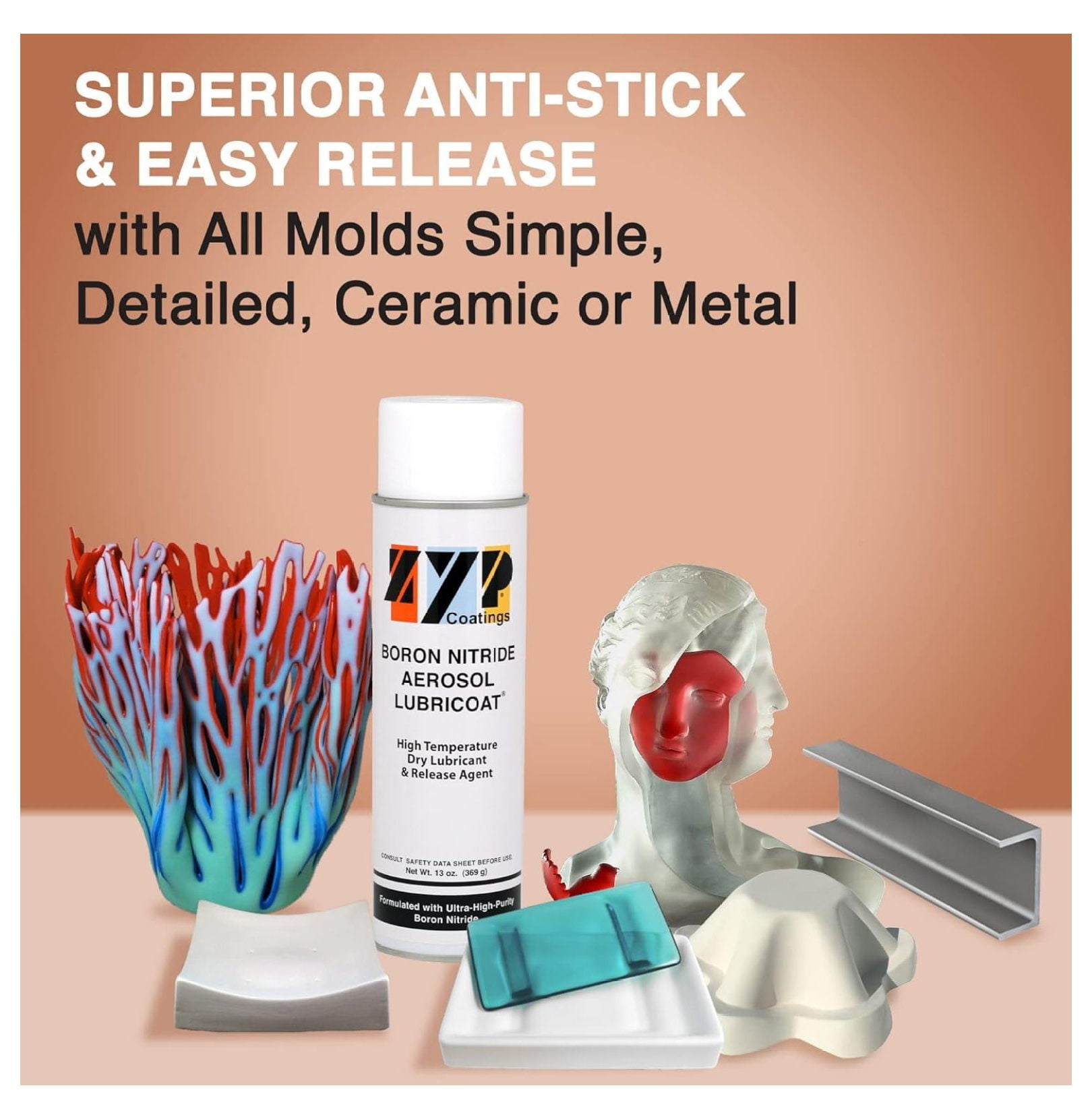 boro×borofactory Theanimal オブジェ ZYP Boron Nitride Mold Release 2/pk. - Walmart.com