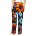 thumbnail image 2 of Bixox Women's Colorful Blooming Flowers Patterned Pajama Pants Loungewear, 2 of 5