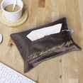 thumbnail image 3 of Bolsa de toalla de tela bordada Simple portátil, bandeja para toallas de papel, caja de pañuelos (borla gris parduzco), 3 of 8