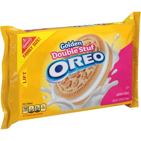 (2 Pack) Nabisco Golden Double Stuf Oreo Sandwich Cookies, 20