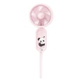 thumbnail image 2 of Portable USB Rechargeable Handheld Fan, Small Quiet Personal Fan with Adjustable 3-Speed Wind, Built-in Lithium Battery, Lightweight Plastic for Indoor and Outdoor Use, 16 cm, 2 of 6