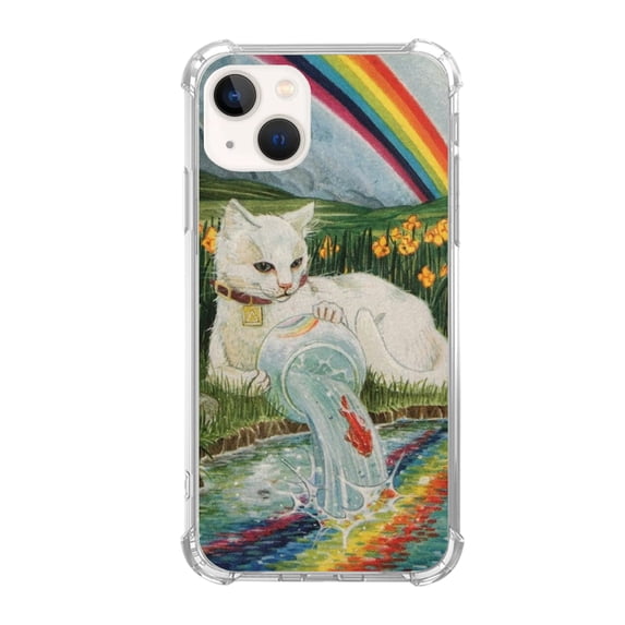 Tarot of Pagan Cats Case Compatible with iPhone 14 Plus,Aesthetic Art Design TPU Bumper Cover Case