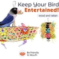 thumbnail image 5 of Juego de 3 juguetes colgantes para pájaros con cascabeles, para periquitos, cacatúas, periquitos y otras aves, juguetes para masticar para loros, 5 of 5
