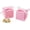 Pink Box With Pink Ribbon, variant on Purple Gift Candy Box Bulk 2x2x2 inches with Purple Ribbon Party Favor Box,Pack of 50