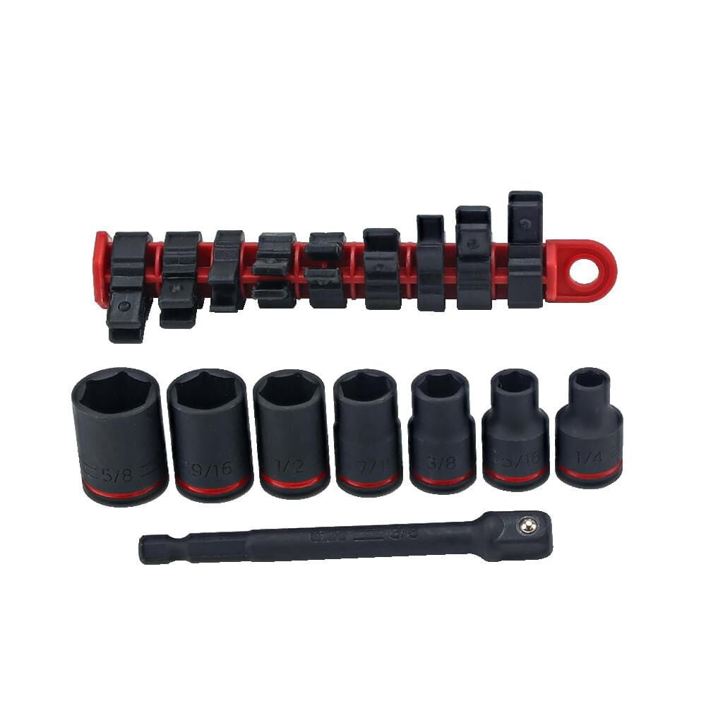 Wiha 3/8 Inch Drive Sae Impact Socket Set, 8 Pieces