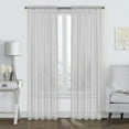 thumbnail image 2 of Gray Sheer Curtains, Airy Soft-Touching Rod Pocket Voile Drapes for Living Room/Bedroom, Each 40" W x 80"L, 2 of 7