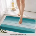 thumbnail image 3 of Teal Turquoise Door Mat&nbsp;Indoor Outdoor Entrance,Non Slip Small Rug for Kitchen Bathroom Entryway Rug,Farmhouse Abstract Gradient Wooden Plank Washable Doormat Floor Mat 16x24 Inch, 3 of 8