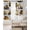 White, variant on Construction Truck Black Out Curtains 54 Inch Long, Short Curtains for Small Window, Cartoon Grips and Bulldozers Turmeric Room Darkening Window Curtains for Kitchen Bedroom 42"x54" 2 Panels