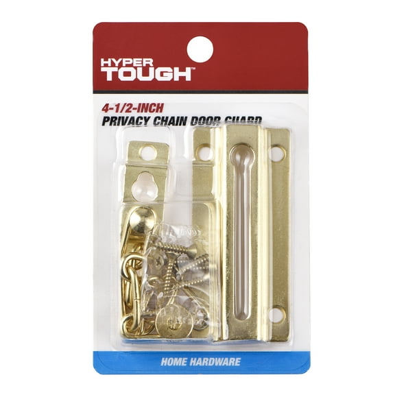 4-1/2 in. Privacy Chain Door Guard, Brass Plated