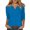 21#Blue, variant on Harpily Sweater for Women 3/ Sleeve Tops For Women Summer Notched V Neck Plain T Shirts Casual Cute Three Quarter Length Blouses