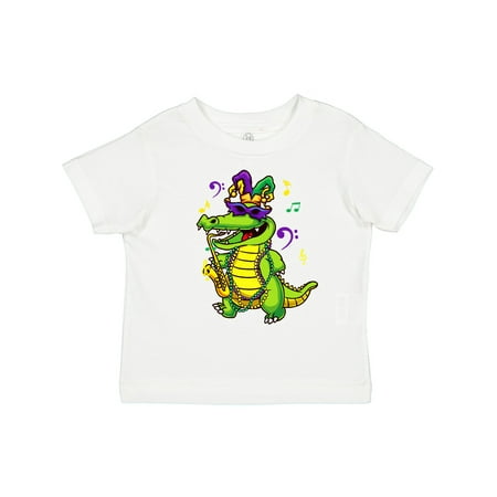 

Inktastic Mardi Gras Party Alligator Gift Toddler Boy or Toddler Girl T-Shirt