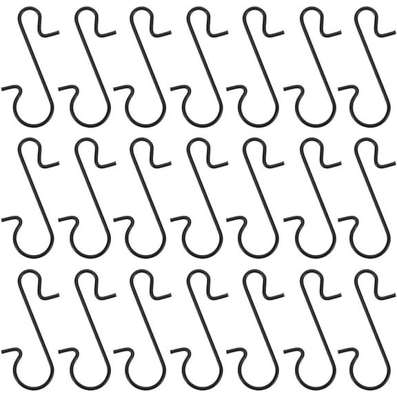 240Pcs Christmas Ornament Hook Stainless Steel S Shaped Hooks Black Metal Bendable Wire Holiday Hangers Ornaments Connectors for Xmas Tree Party Hanging Decoration Accessories