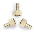 thumbnail image 5 of U.S. Solid 3/8 in Barb x 3/8 in FNPT Brass Hose Barbed Fitting with 3 Clamps Pack of 3, 5 of 8