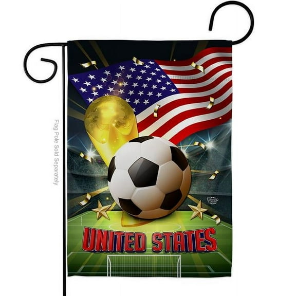 Ornament Collection  13 x 18.5 in. World Cup United States Sports Soccer Double-Sided Vertical House Decoration Banner Garden Flag - Yard Gift