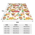 thumbnail image 3 of Honeii Autumn Harvest Truck Print Fleece Blanket - Throw Blanket for Bed, Sofa, Couch, Camping, and Travel , Microplush Ultra Soft Warm Blanket-50"x40", 3 of 7