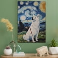 thumbnail image 2 of Akita Vintage Dog Golf Canvas – Artistic Sports, Akita Dog with Golf Stretched Canvas Size 8x12 Wall Print for Bedroom, Living Room, Office, 2 of 5