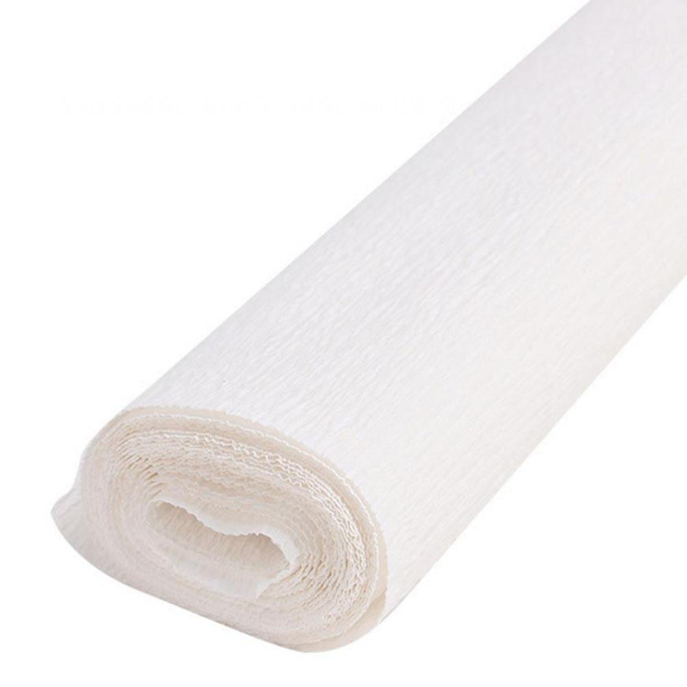 Crepe Paper Roll Crepe Paper Decoration 7.5ft Long 20 Inch Wide, White