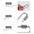 thumbnail image 3 of LITINKIMI 6pcs Quick Link Chain Connectors With Threaded Ends For Enhanced Safety Lightweight And Design For Outdoor Use, 3 of 8