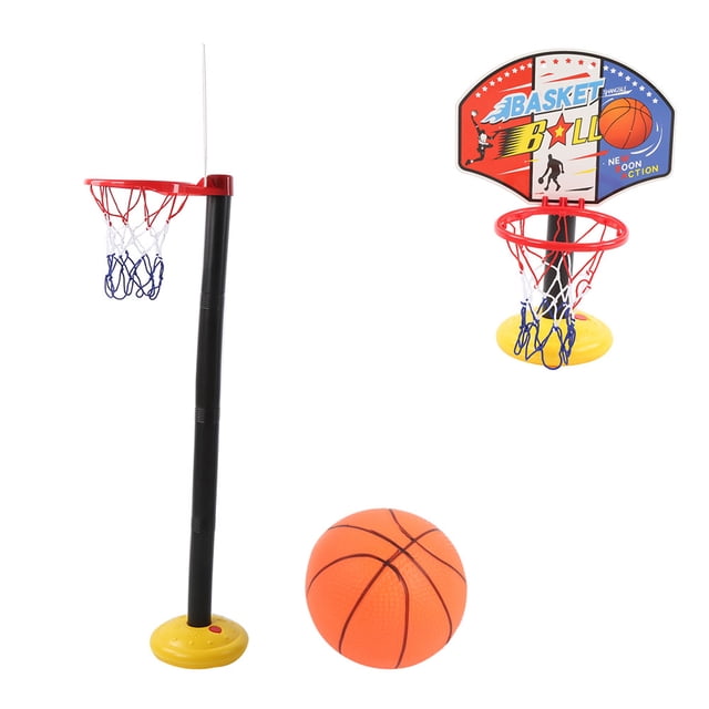 Canasta de baloncesto para niños Jadeshay interior ajustable 2.5 a 5.1 pies